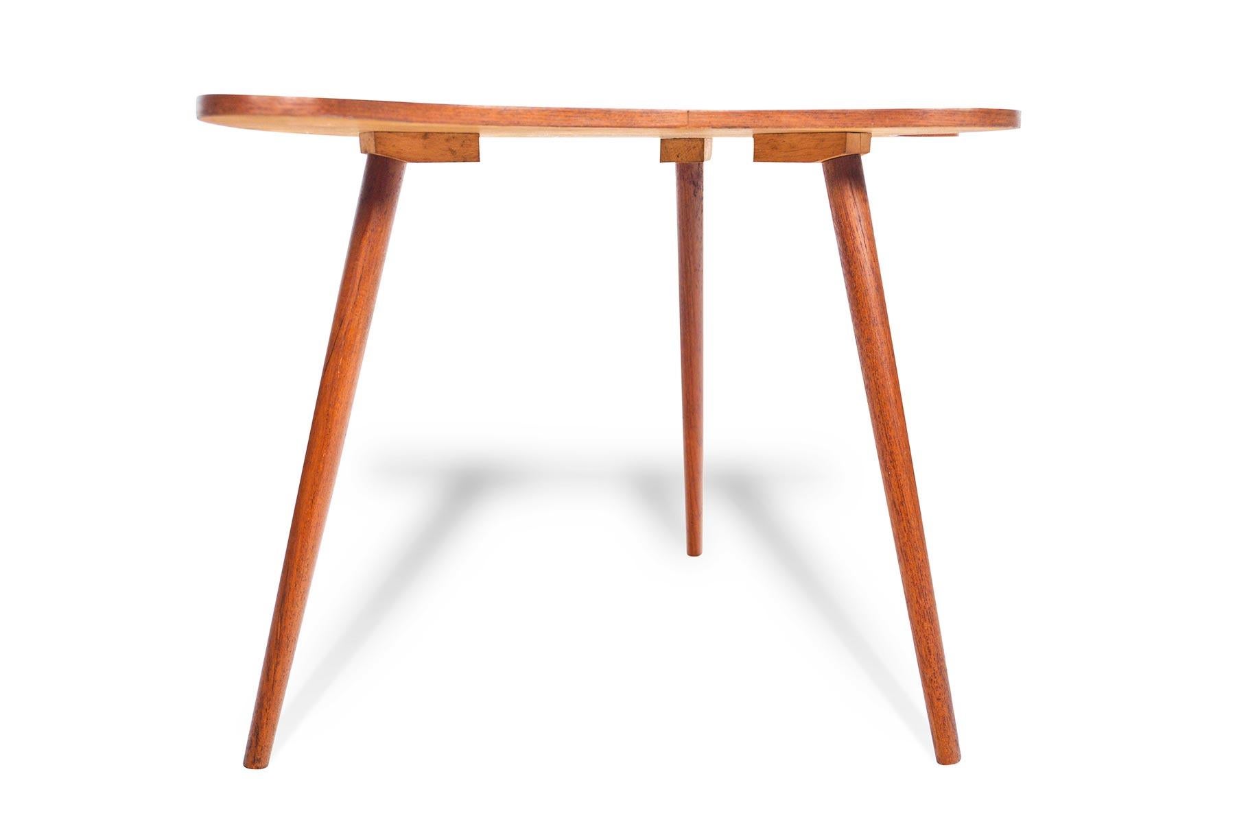 Scandinavian Modern Danish Modern Teak Biomorphic Side Table