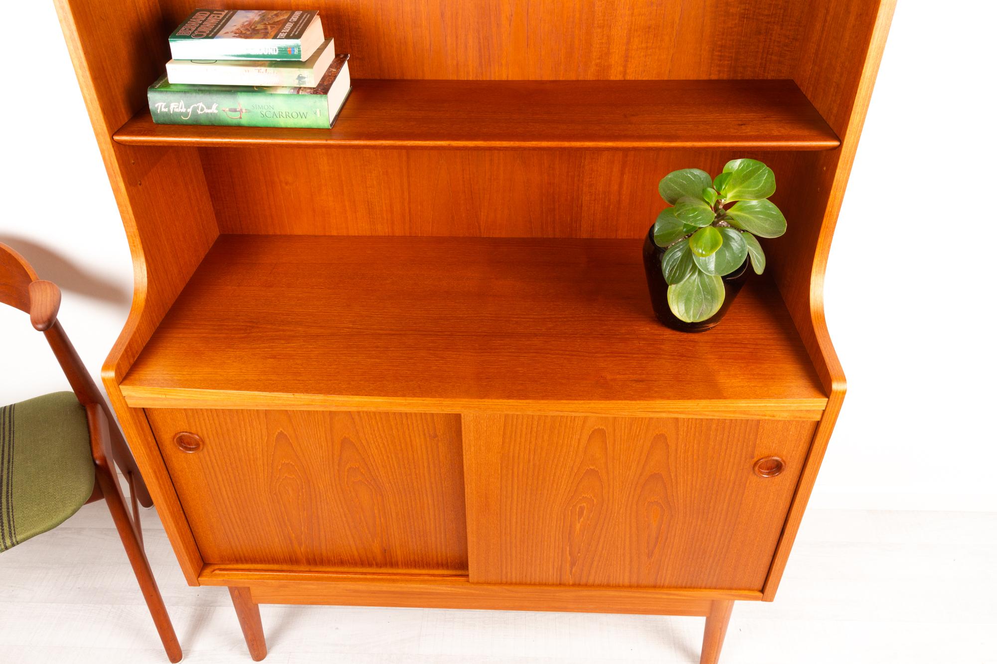 Danish Modern Teak Bookcase by Johannes Sorth, 1970s 10