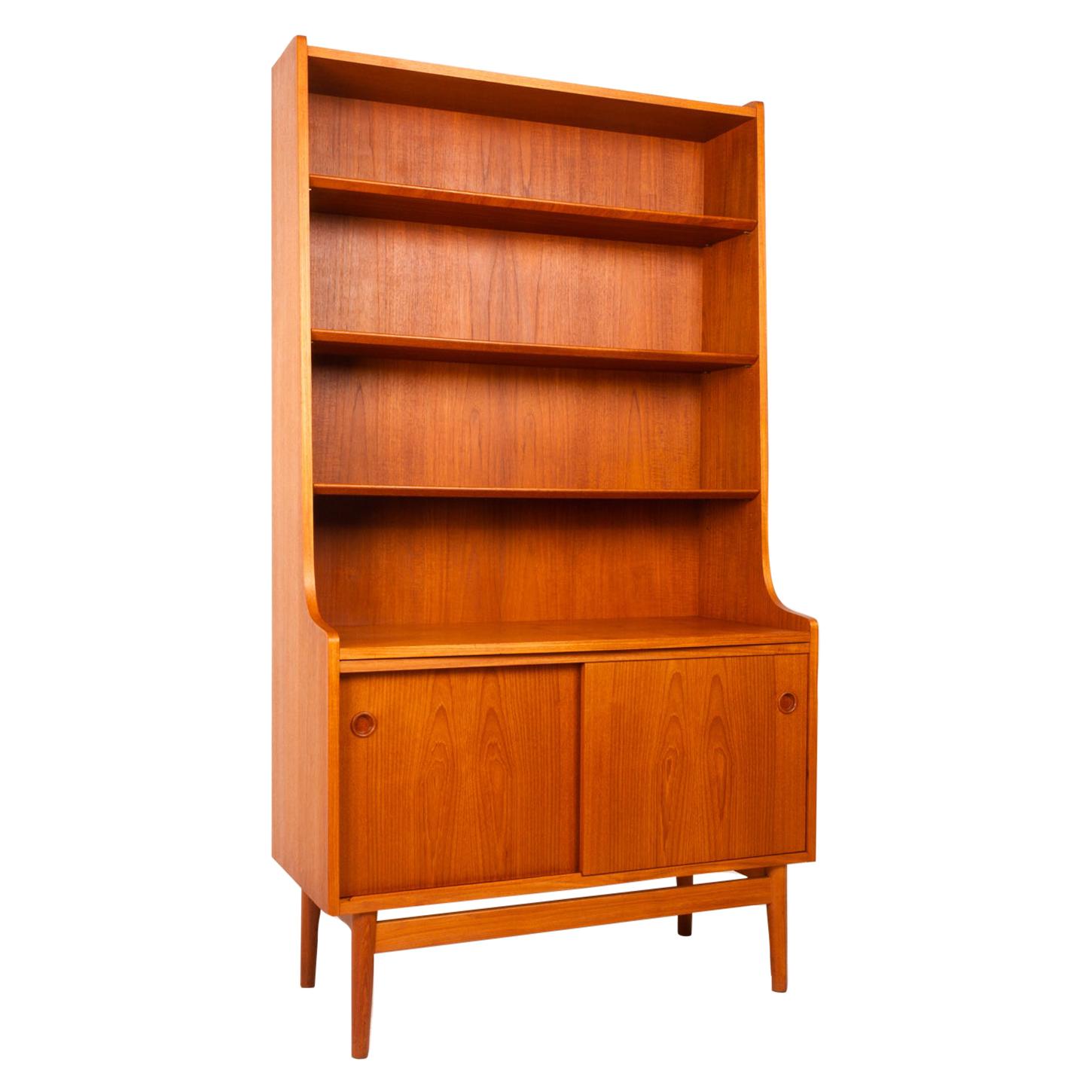 Danish Modern Teak Bookcase by Johannes Sorth, 1970s