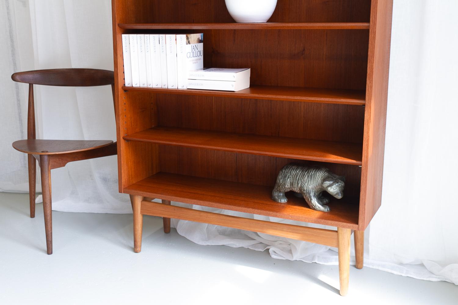 Danish Modern Teak Bookcase by Johannes Sorth for Nexø, 1960s. 13