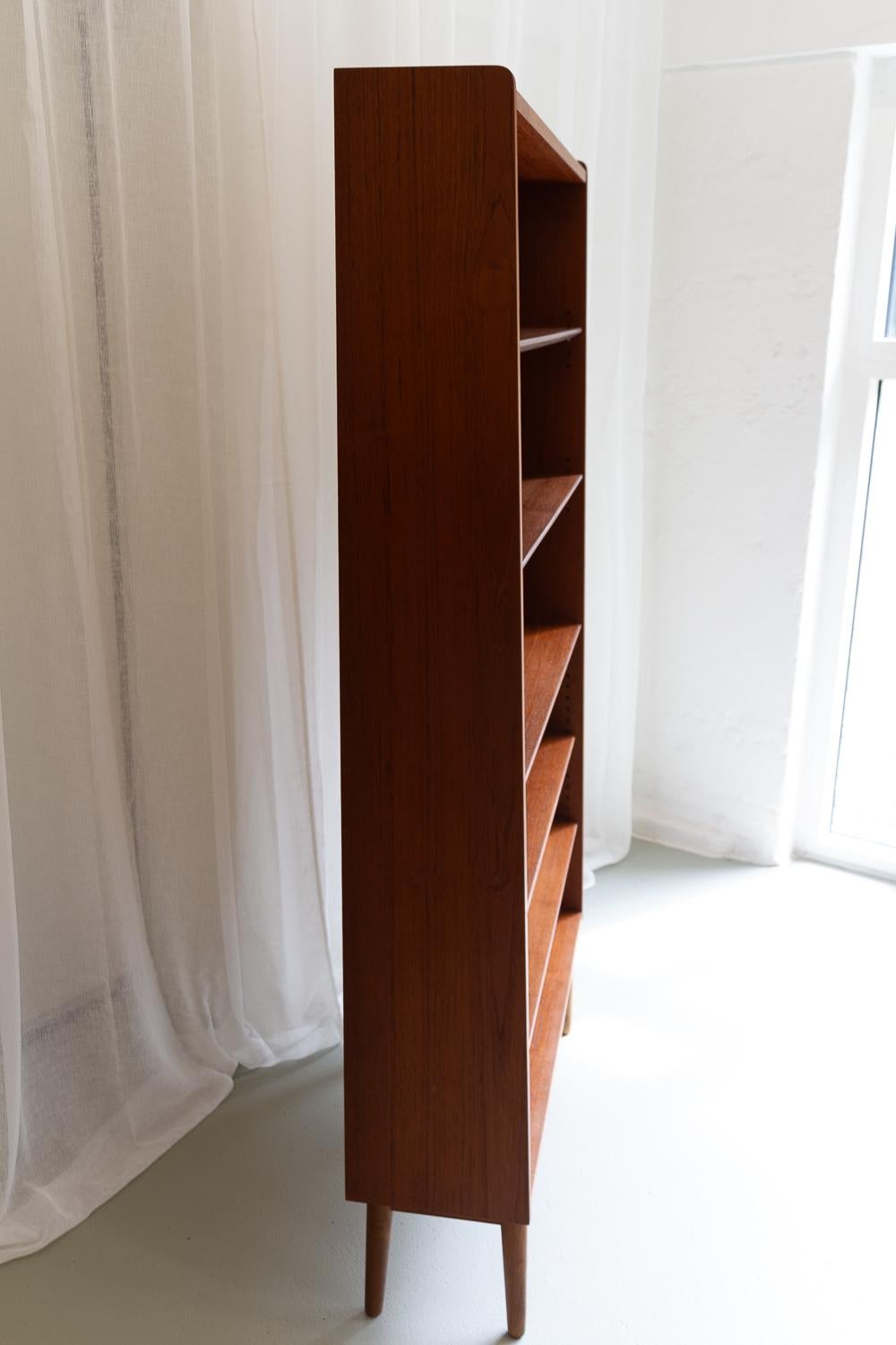 Danish Modern Teak Bookcase by Johannes Sorth for Nexø, 1960s. 2