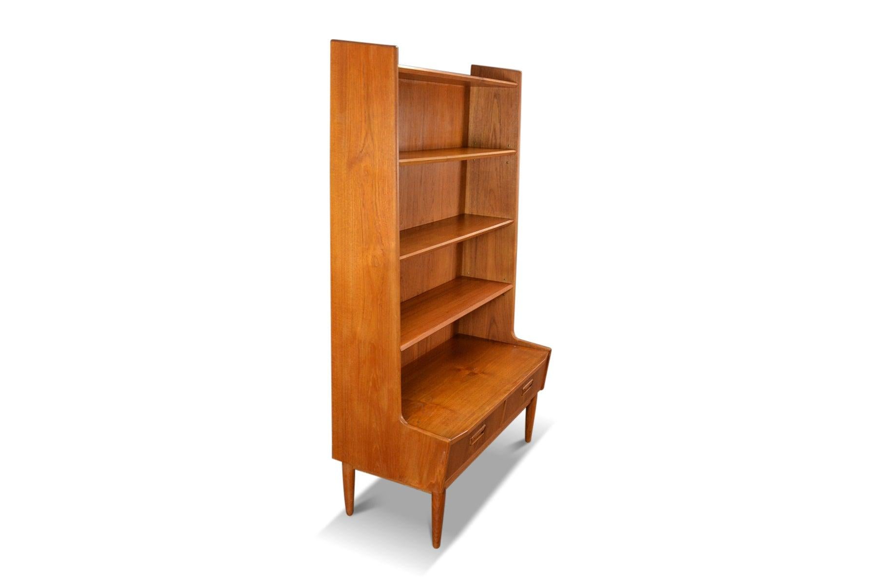 Origin: Denmark
Designer: Unknown
Manufacturer: Tibergaard
Era: 1960s
Materials: Teak
Measurements: 39.5? wide x 17.75? deep x 64.5? tall

Condition: In excellent original condition.