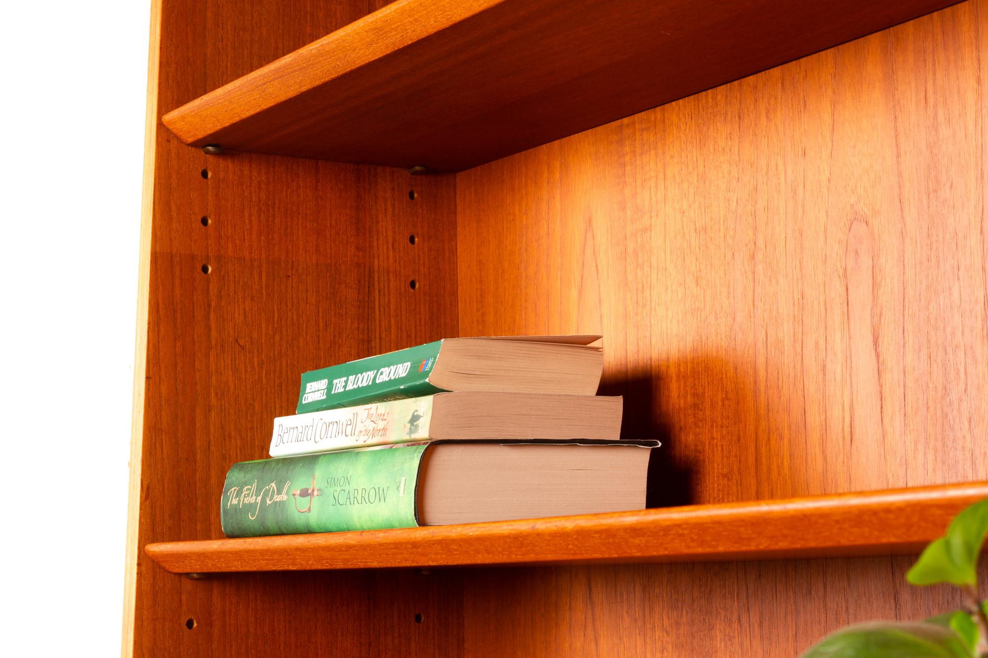 Danish Modern Teak Bookcases by Johannes Sorth, 1960s Set of 2 4