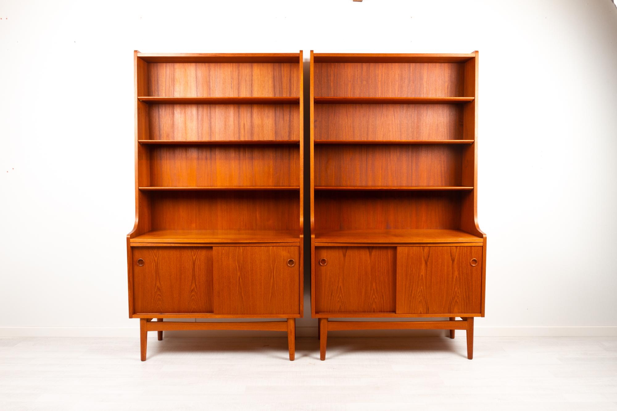 vintage danish teak bookcase