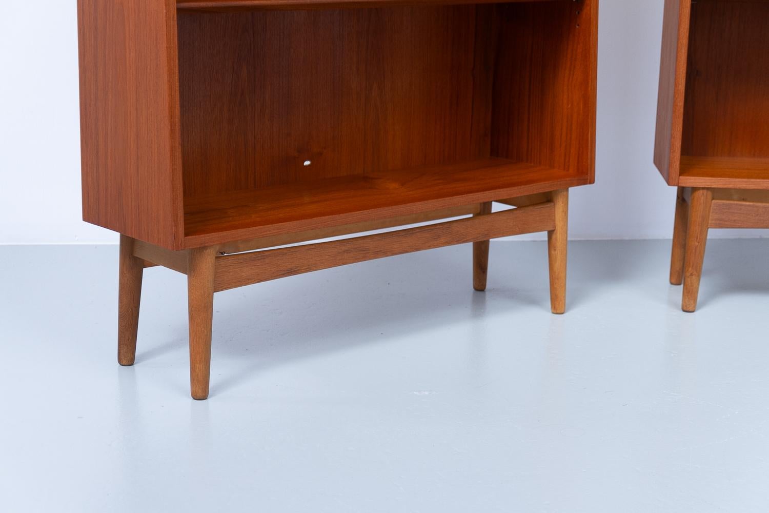 Danish Modern Teak Bookcases by Johannes Sorth for Nexø, 1960s. Set of 2. 6