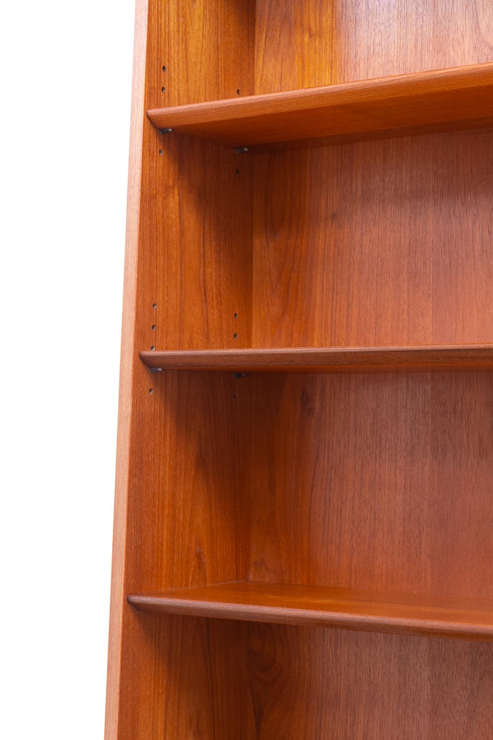 Scandinavian Modern Danish Modern Teak Bookcases by Johannes Sorth for Nexø, 1960s. Set of 2.
