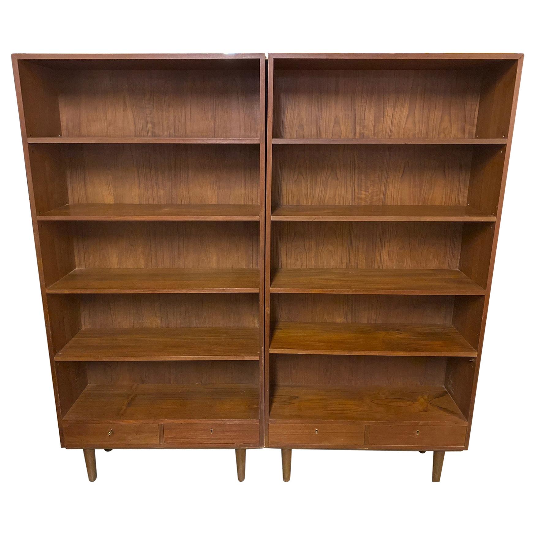 Danish Modern Teak Bookshelves