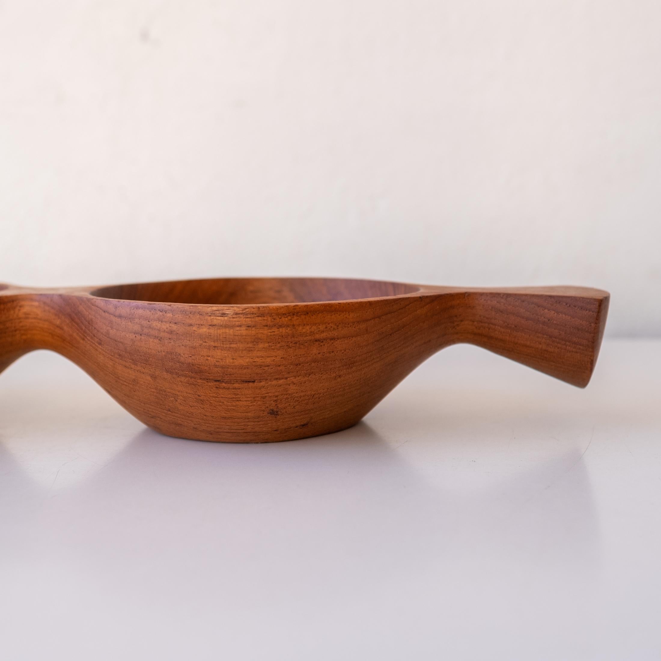 Danish Modern Teak Bowl or Catch All In Good Condition For Sale In San Diego, CA