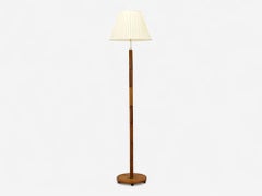 Danish Modern, Teak, Brass, Floor Lamp, Denmark, 1960s