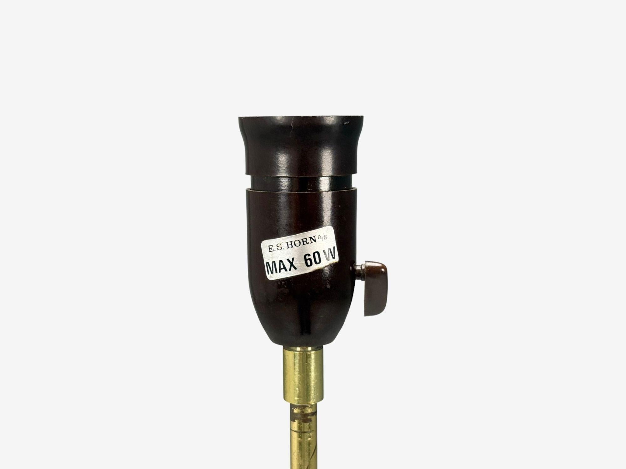 Danish Modern, Teak, Brass, Floor Lamp, Denmark, 1960s in vendita 2