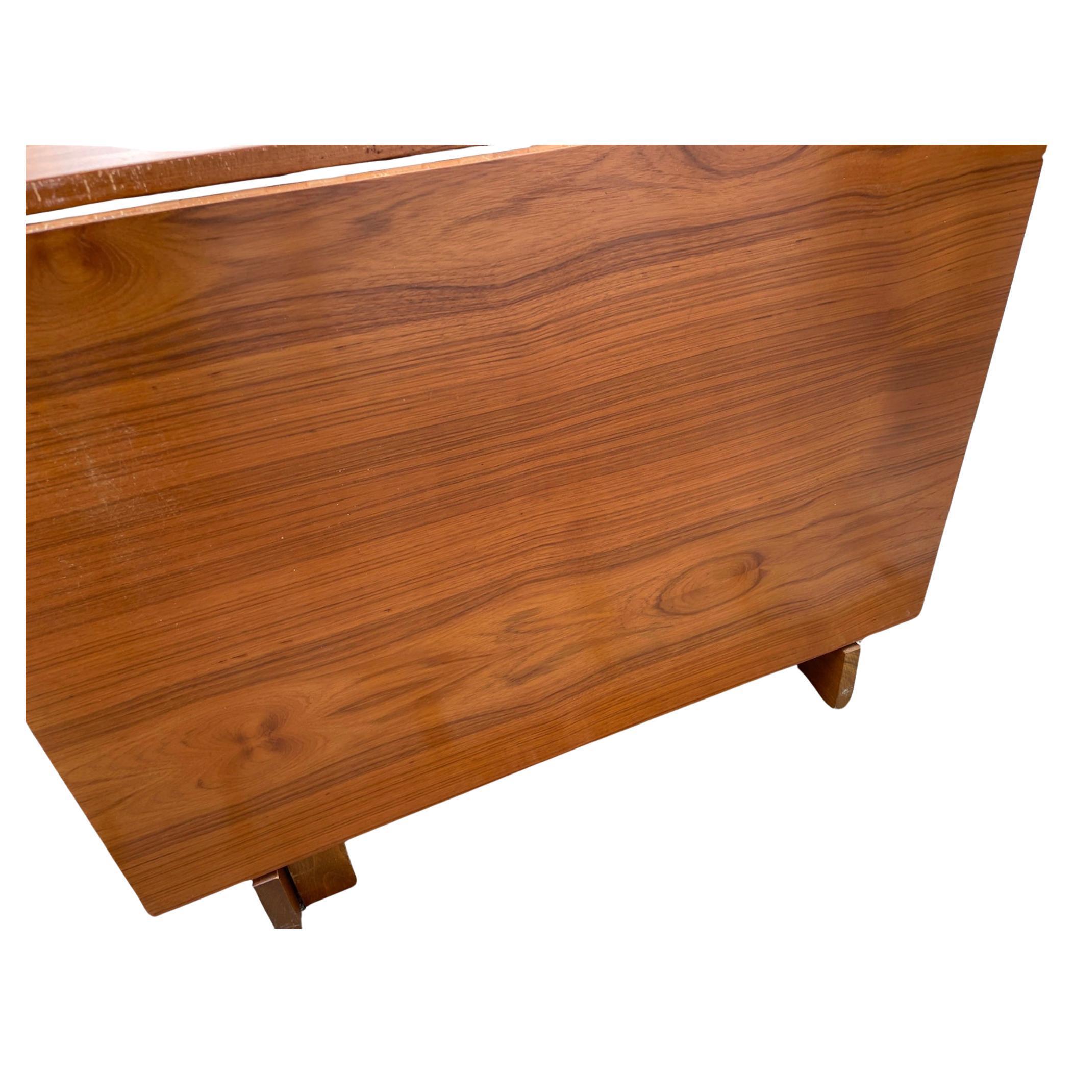 Mid-Century Modern Danish modern teak Bruno Mathsson Style folding Dining table For Sale