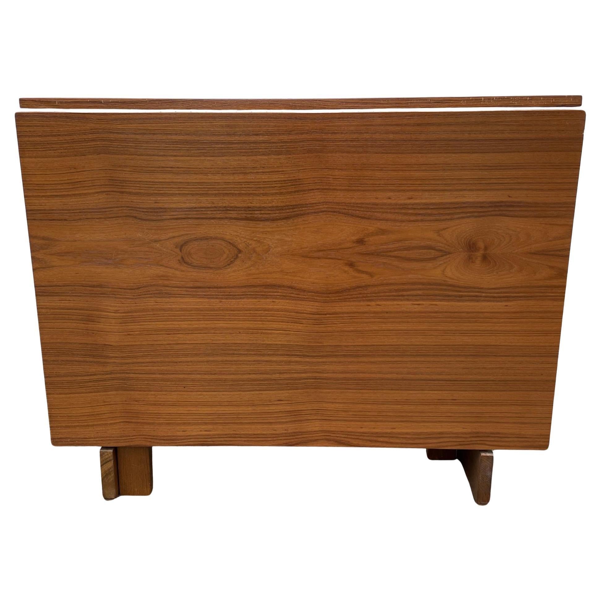 Woodwork Danish modern teak Bruno Mathsson Style folding Dining table For Sale