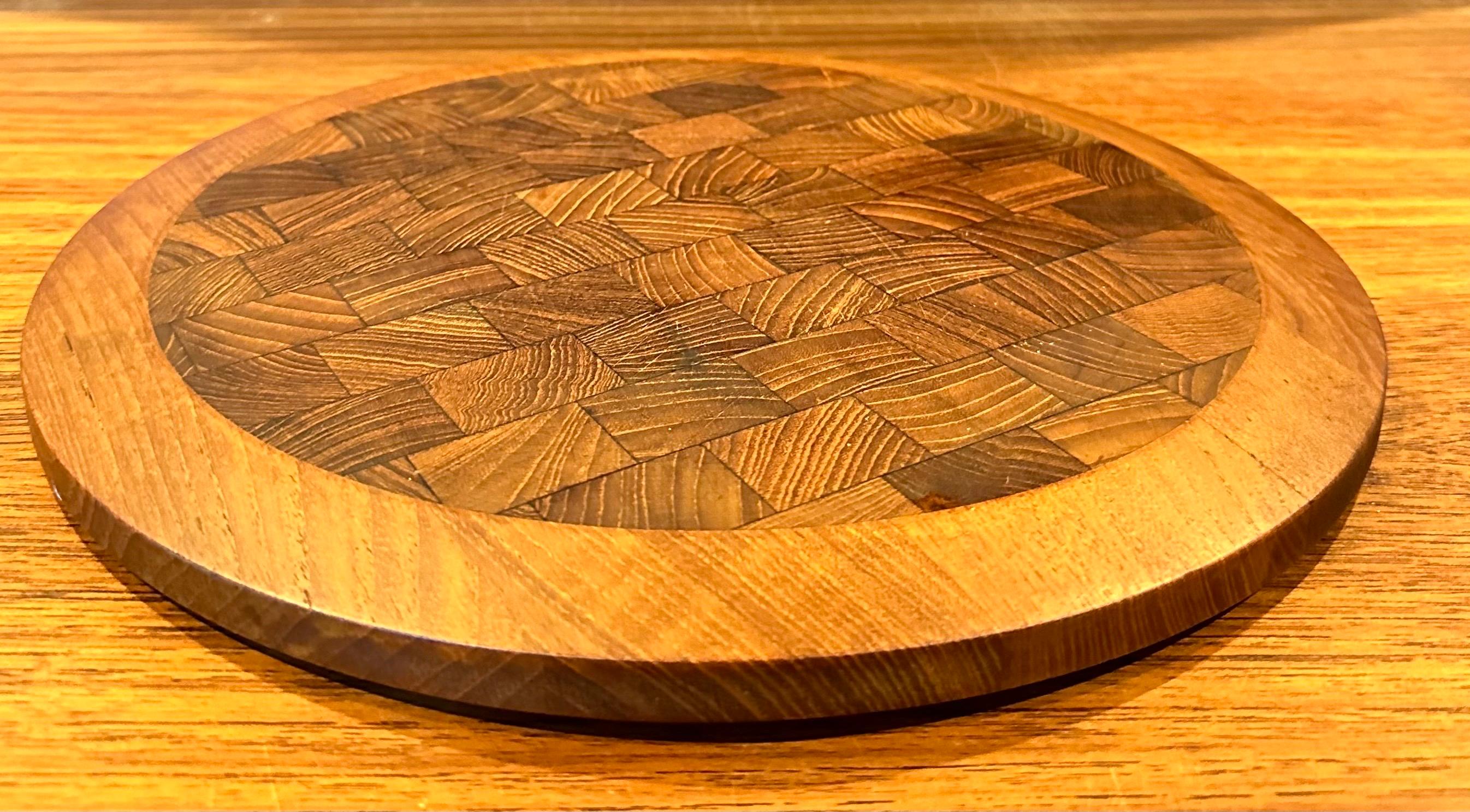 Scandinavian Modern Danish Modern Teak Butcher Block Cheese Board by Jens Quistgaard for Dansk