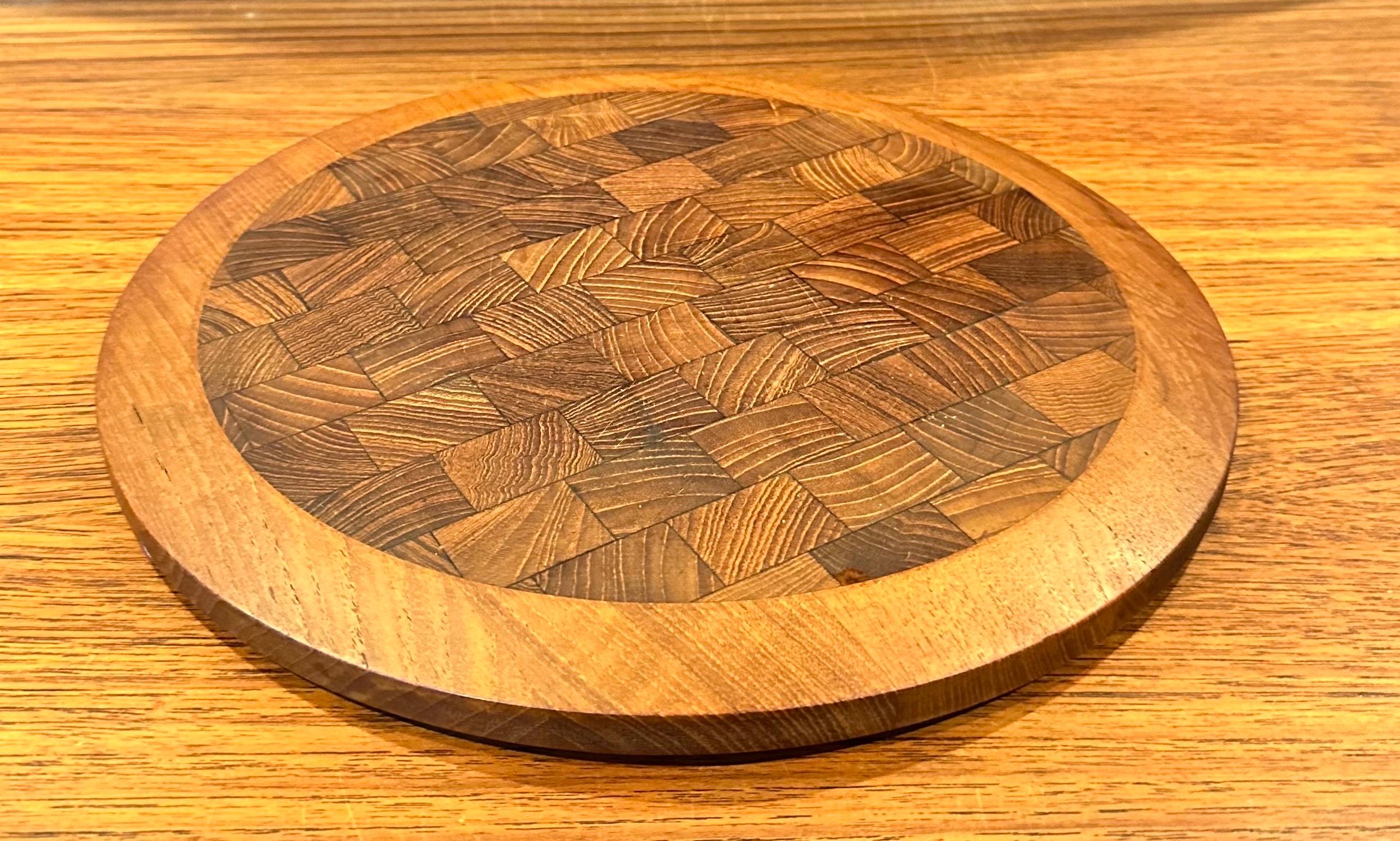 Danish Modern Teak Butcher Block Cheese Board by Jens Quistgaard for Dansk In Good Condition In San Diego, CA