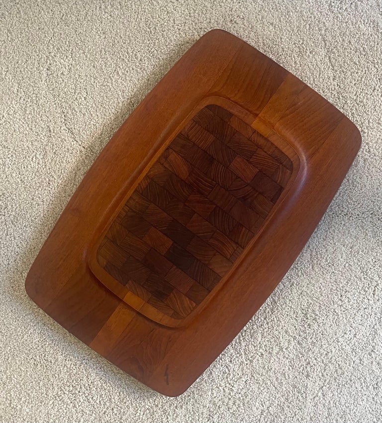 Danish Modern Teak Butcher Block Cutting Board by Jens Quistgaard for