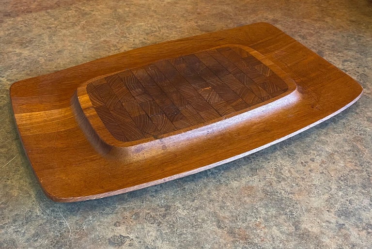 Danish Modern Teak Butcher Block Cutting Board by Jens Quistgaard for
