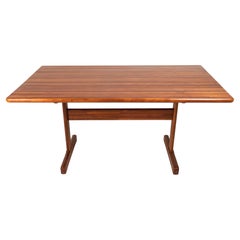 Danish Modern Teak Butcherblock Dining Table / Desk / Workspace, circa 1970s