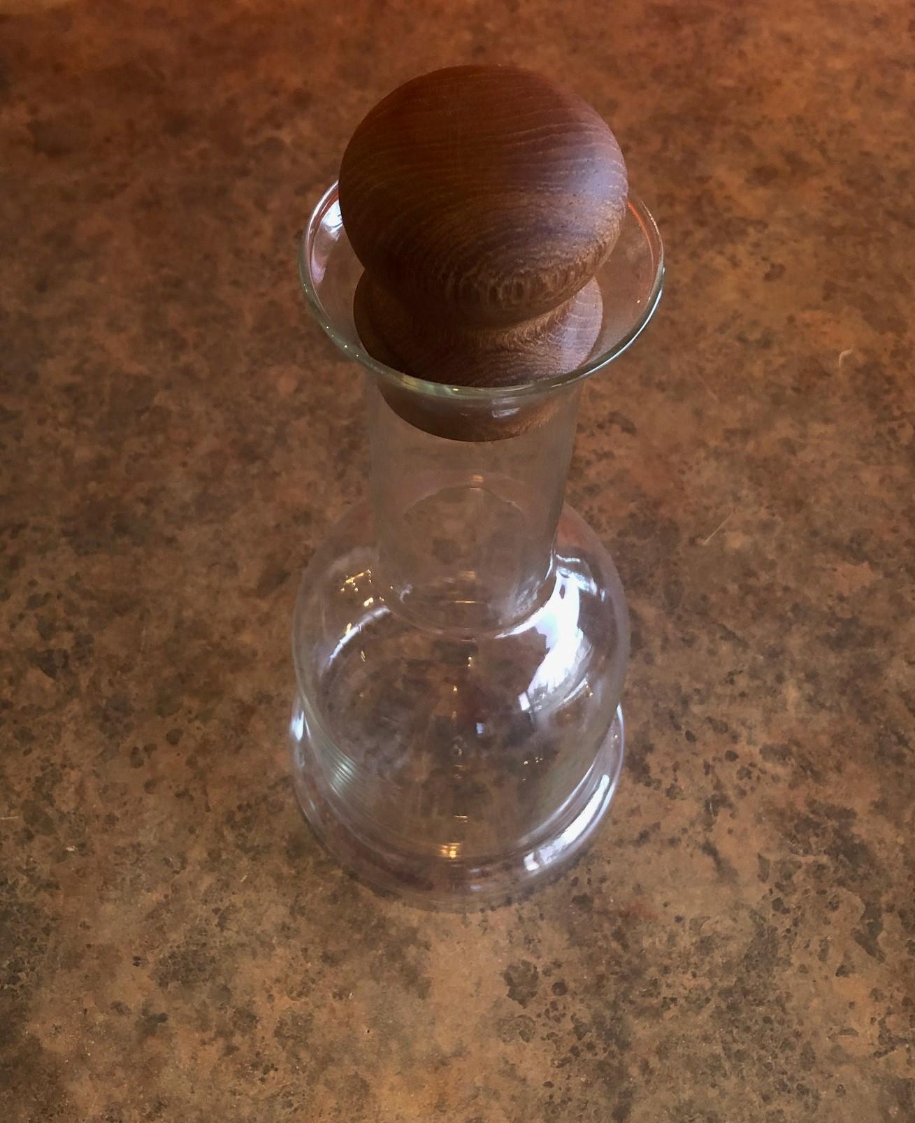 Danish Modern Teak Capped Carafe by Jens Quistgaard for Dansk In Good Condition For Sale In San Diego, CA