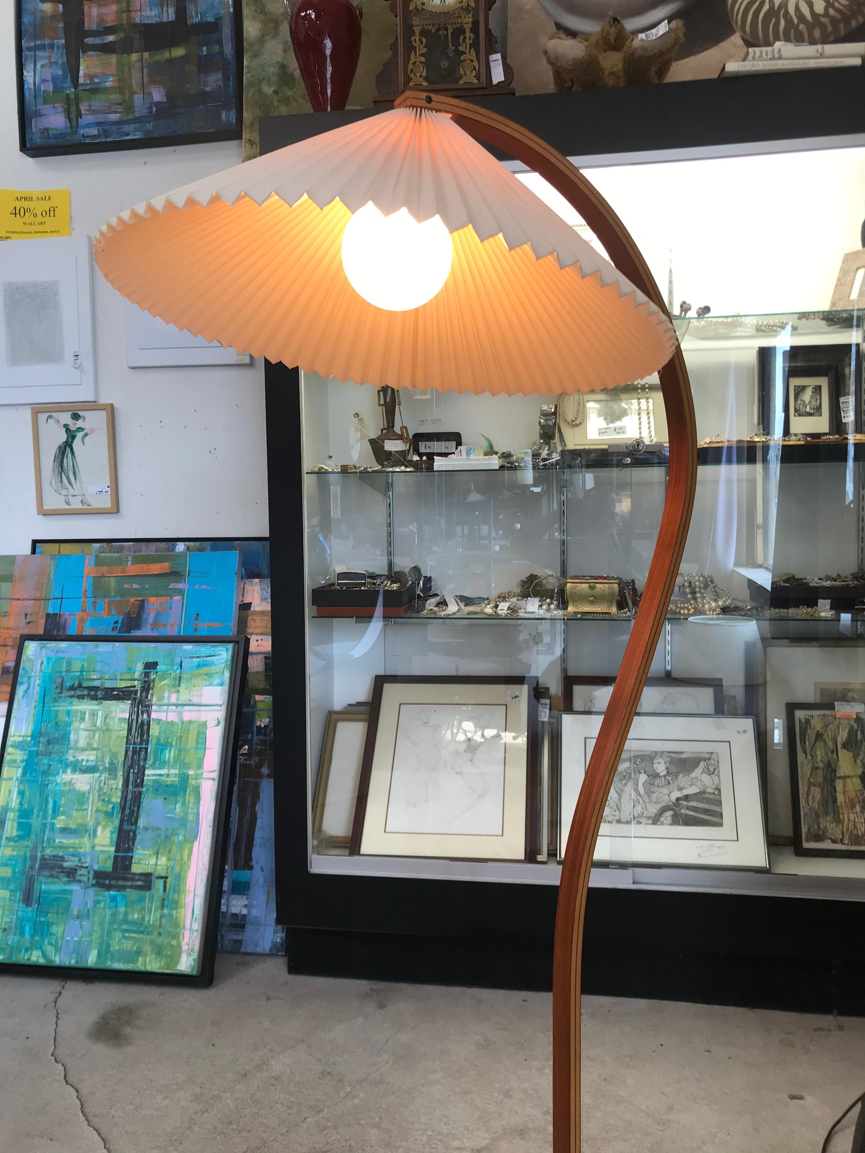 Danish Modern Teak Caprani Lamp In Good Condition In Los Angeles, CA