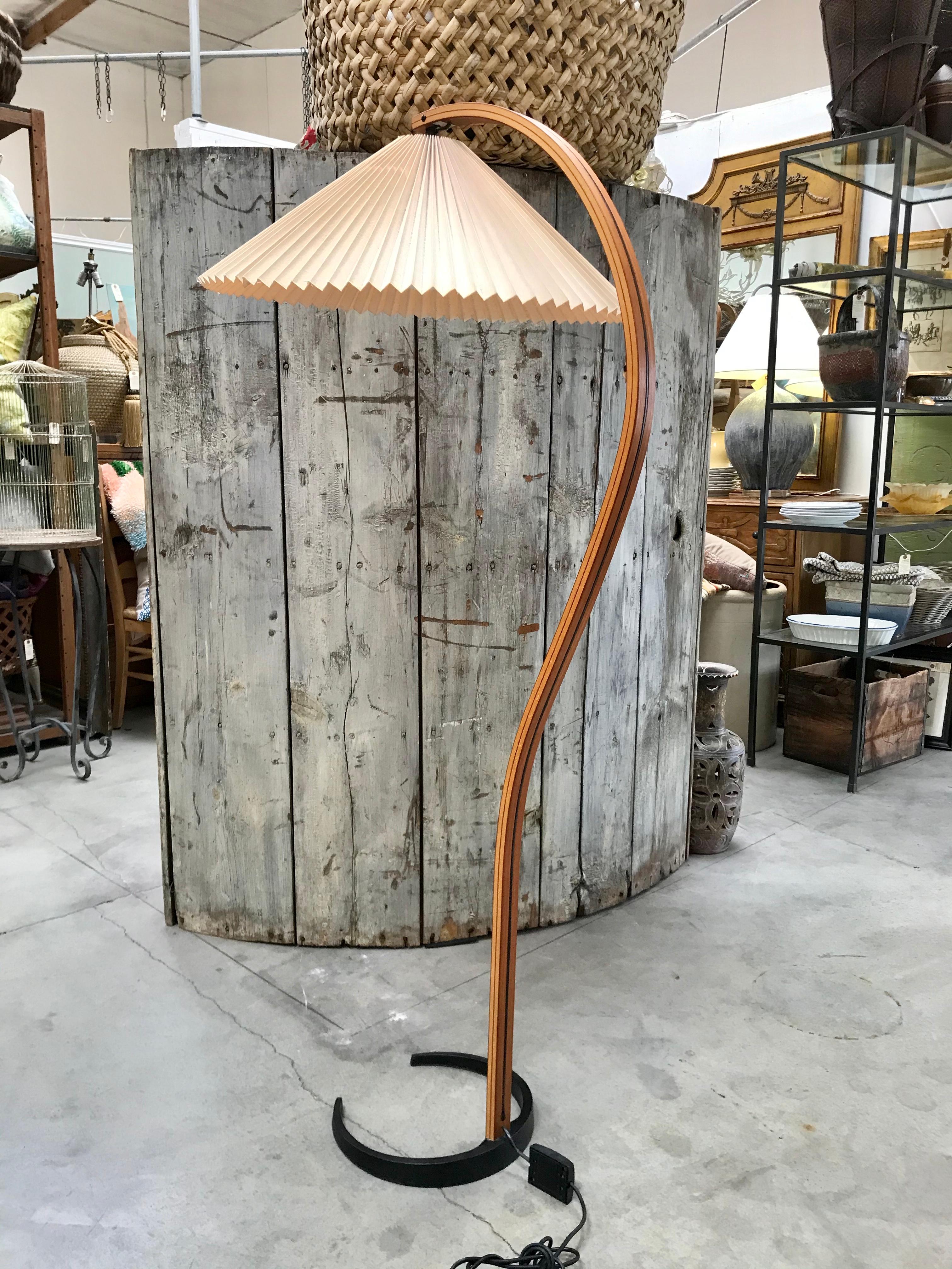 Wood Danish Modern Teak Caprani Lamp