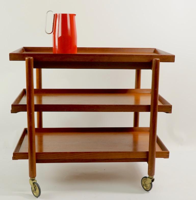 Danish Modern Teak Cart by Poul Hundevad 8