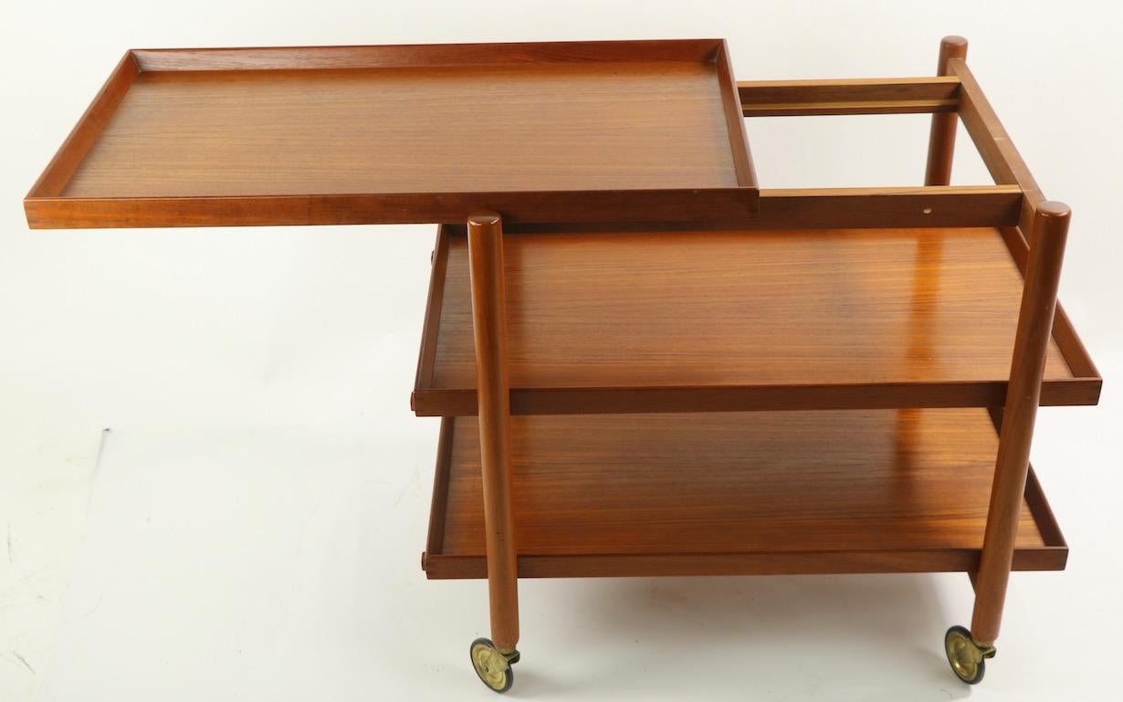 Scandinavian Modern Danish Modern Teak Cart by Poul Hundevad