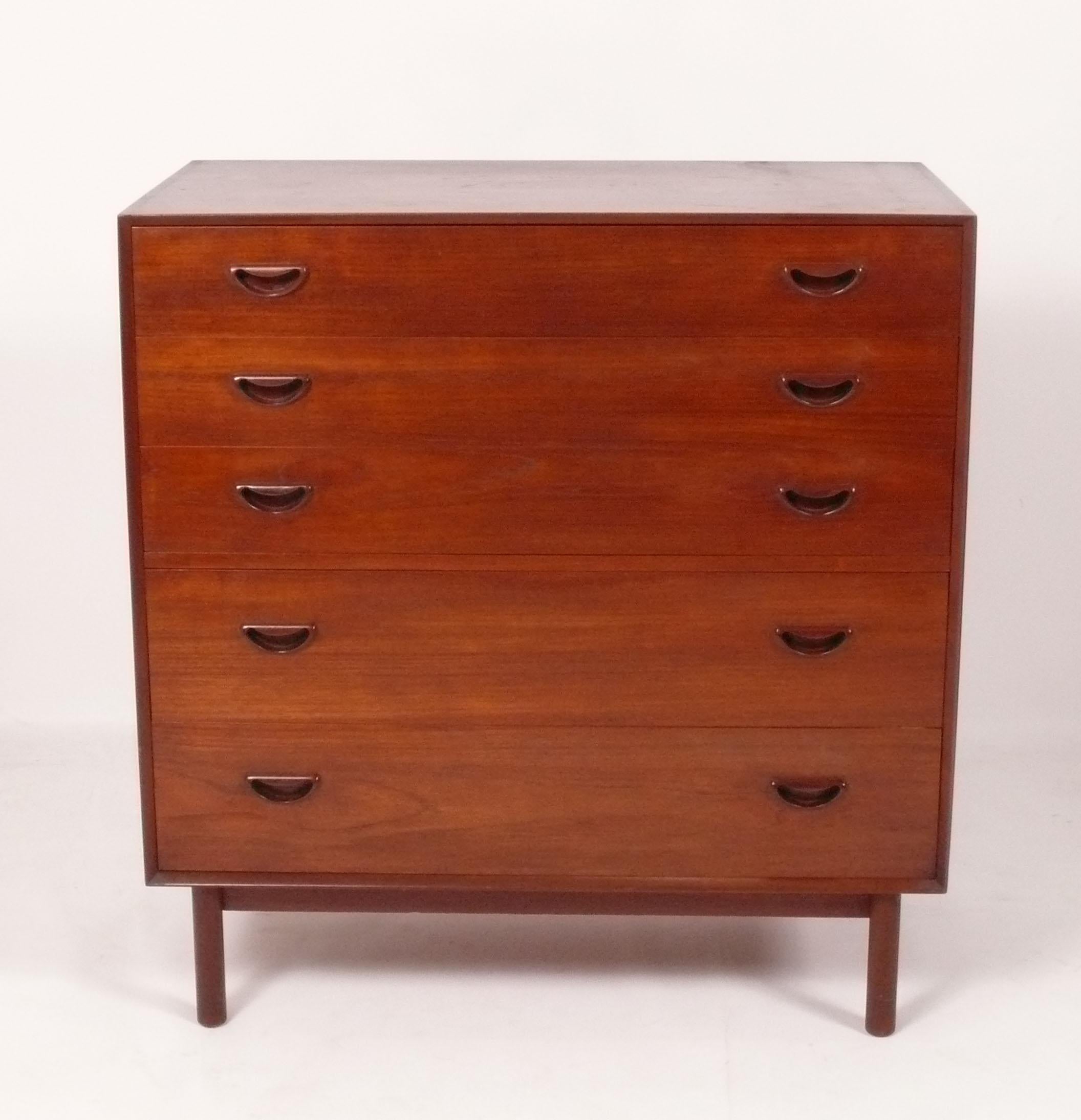 Mid-Century moderno Cassapanca moderna danese in teak di Peter Hvidt & Orla Mølgaard-Nielsen per Soborg in vendita