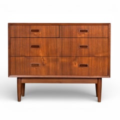 Danish Modern Teak Chest of Drawers by Lyby Mobler, 1960s Design