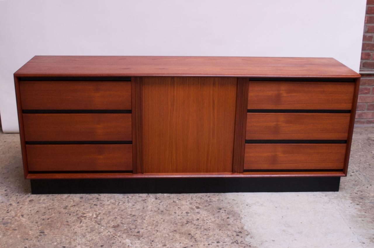 danish teak chest of drawers