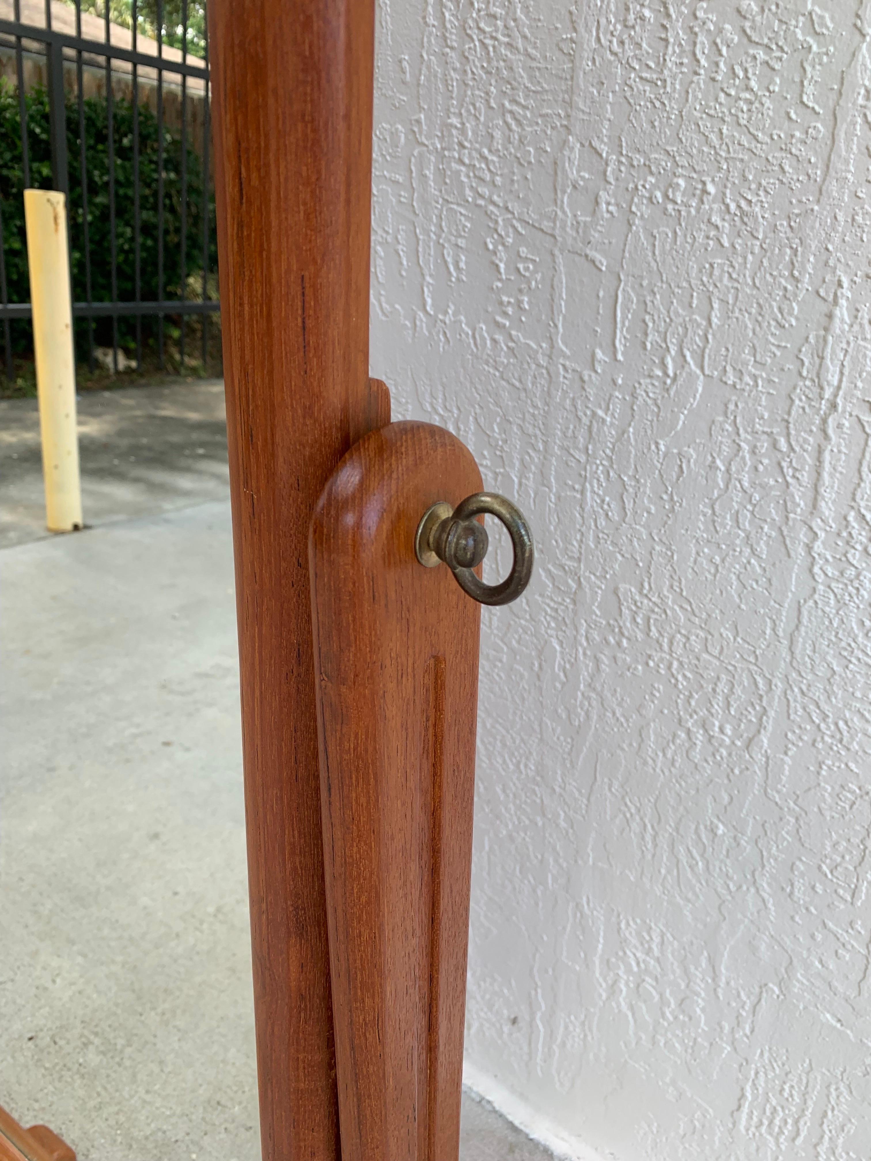 Danish Modern Teak Cheval Mirror 3