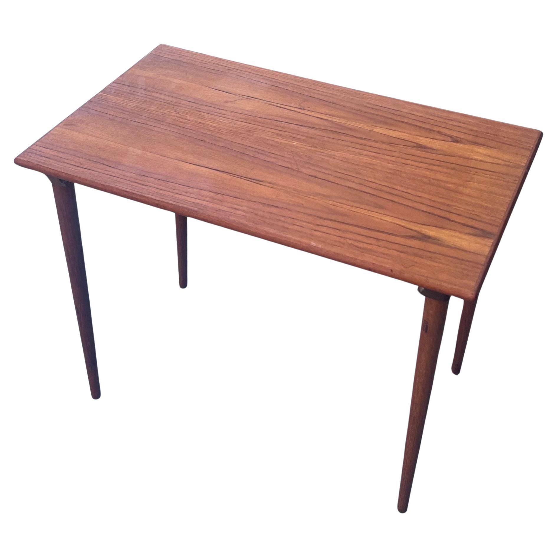 Scandinavian Modern Danish Modern  Teak Cocktail End Table by Westnofa