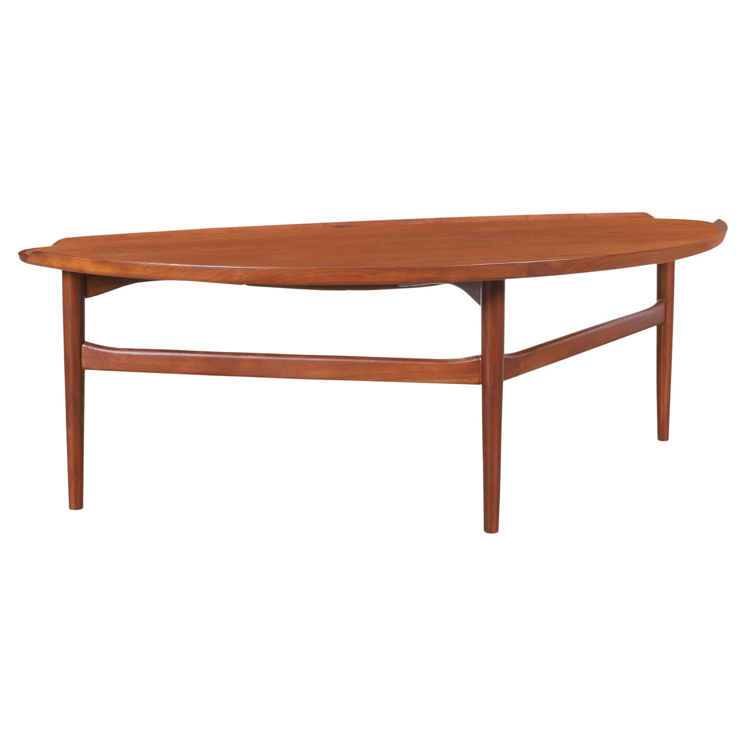 Danish Modern Walnut Cocktail Table by Finn Juhl for Baker at 1stDibs