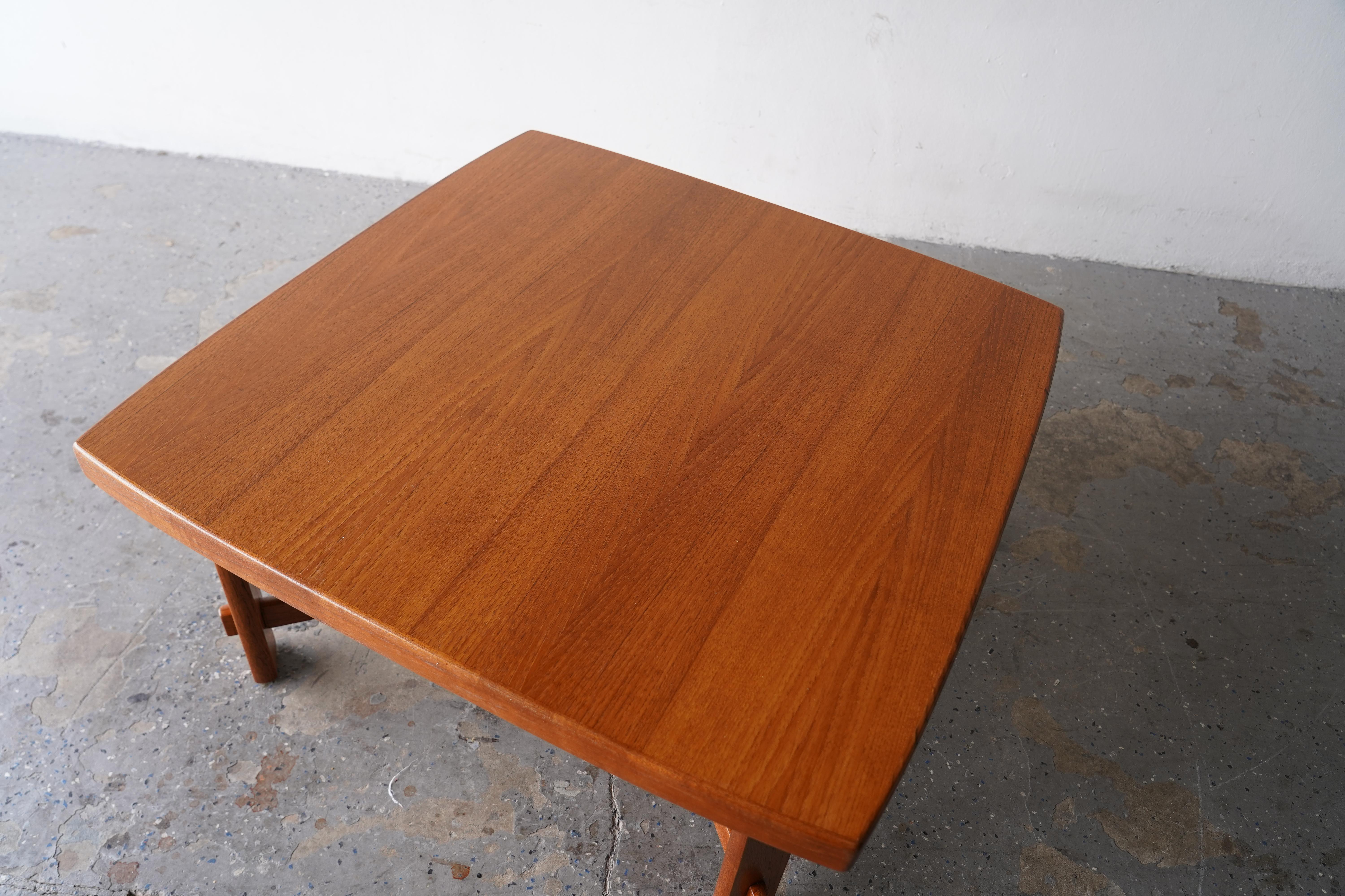 Table basse moderne danoise en teck par Albert  Larsons  pour Mobelfabrik  Tibro en vente 4
