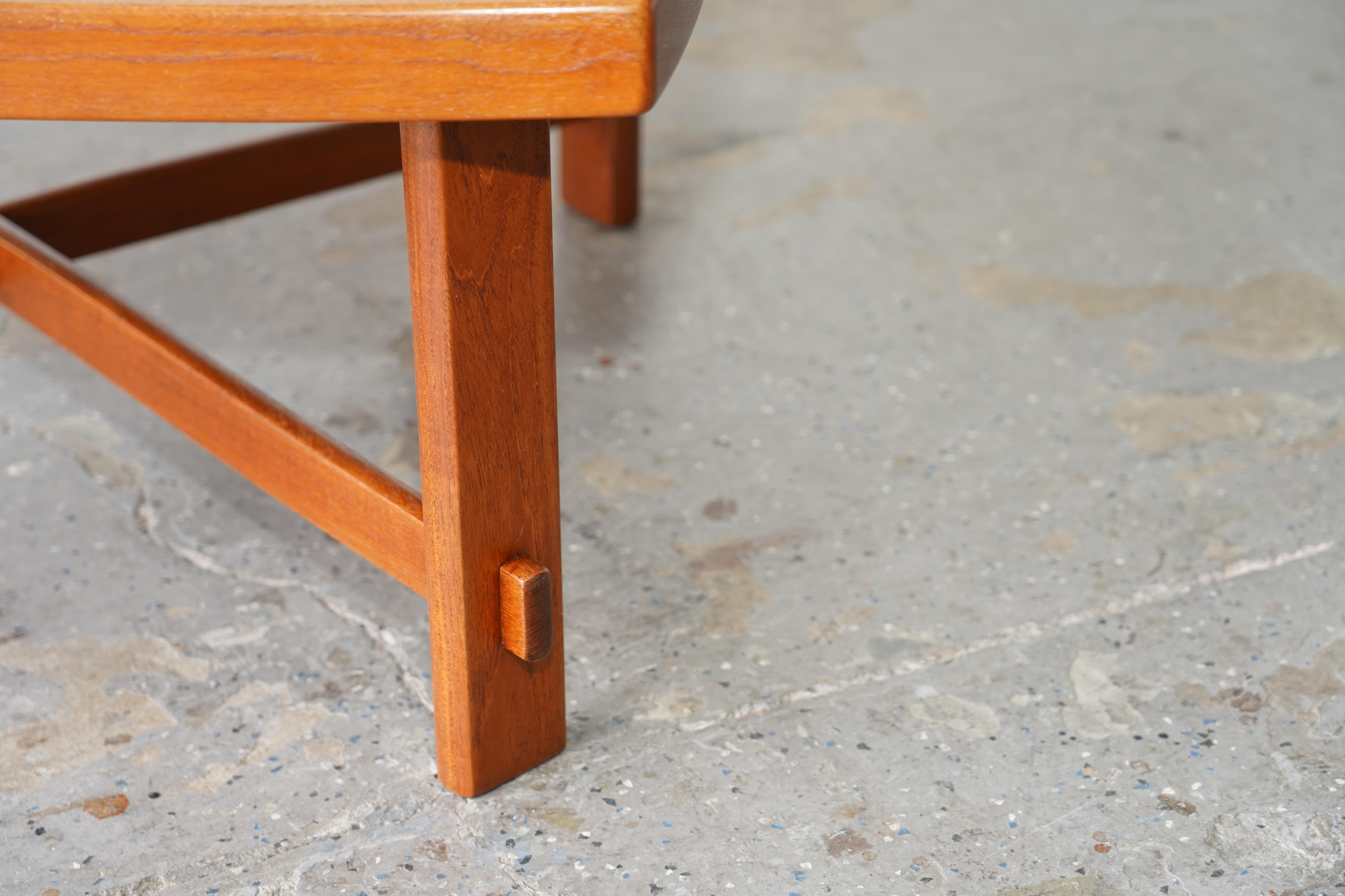 Table basse moderne danoise en teck par Albert  Larsons  pour Mobelfabrik  Tibro en vente 1
