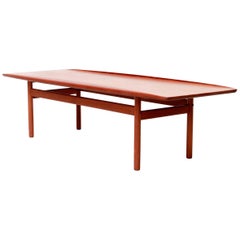 Danish Modern Teak Coffee Table by Grete Jalk for Poul Jeppesen, 1960s