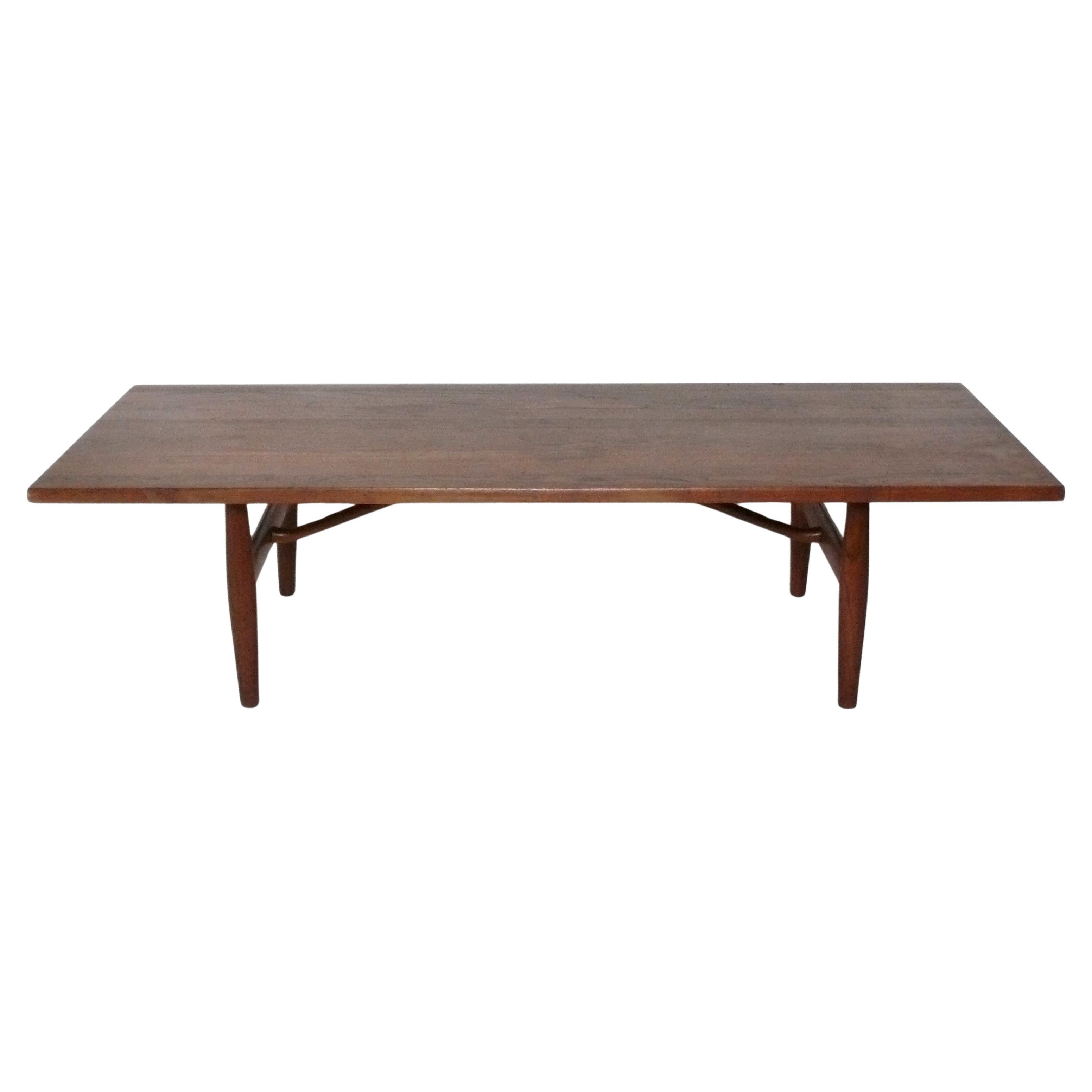 Danish Modern Teak Coffee Table by Horsnaes Mobler Mid Century Modern 1960s in vendita