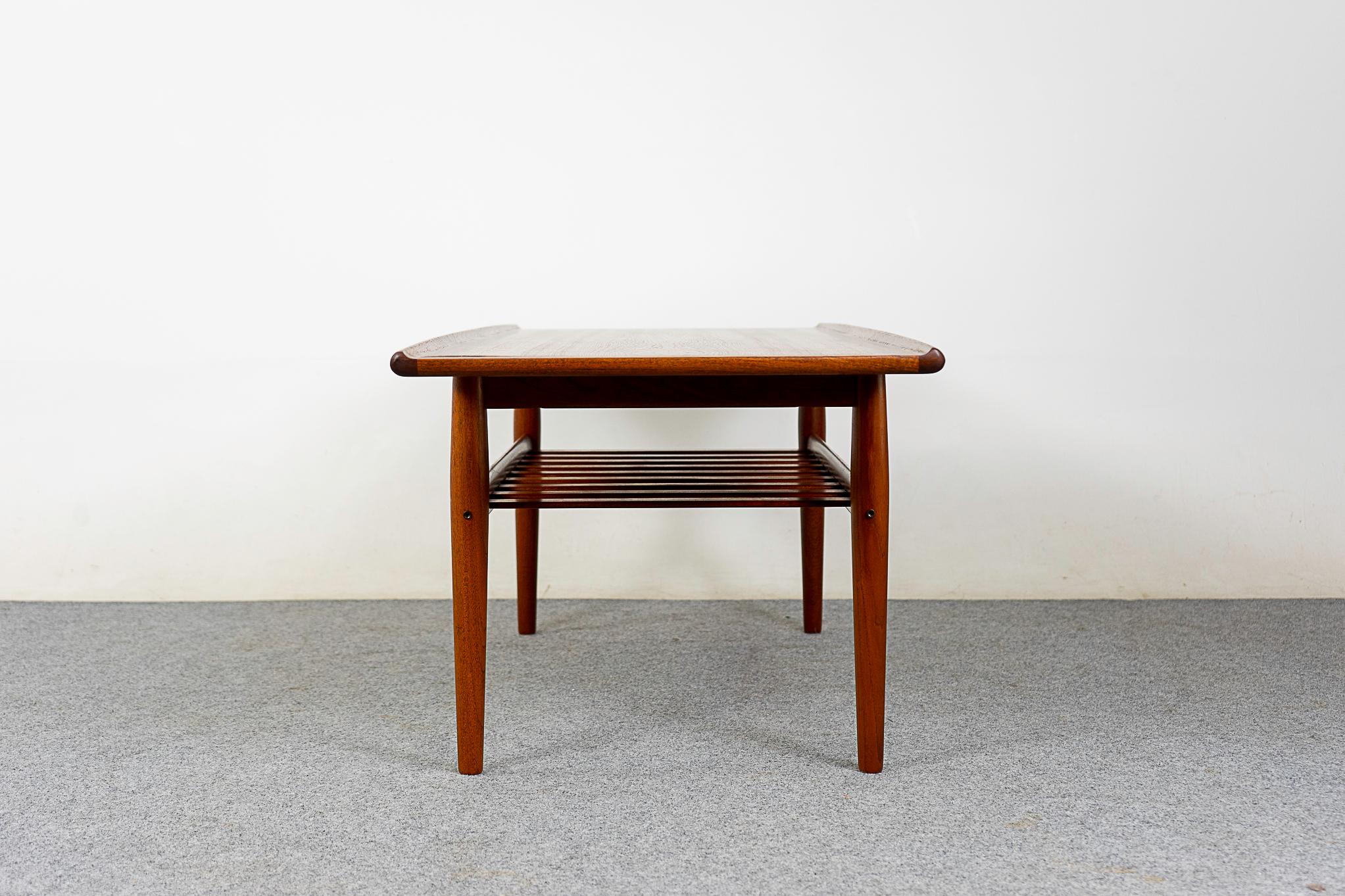 Danish Modern Teak Coffee Table by Svend Aage Eriksen For Sale 2