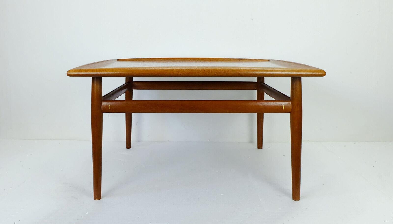Danish Modern Teak Coffee Table Grete Jalk, Denmark, 1960s 1