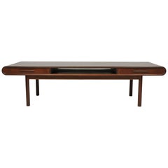 Dänischer moderner Teak Couchtisch mit Schubladen Toften Mobelfabrik