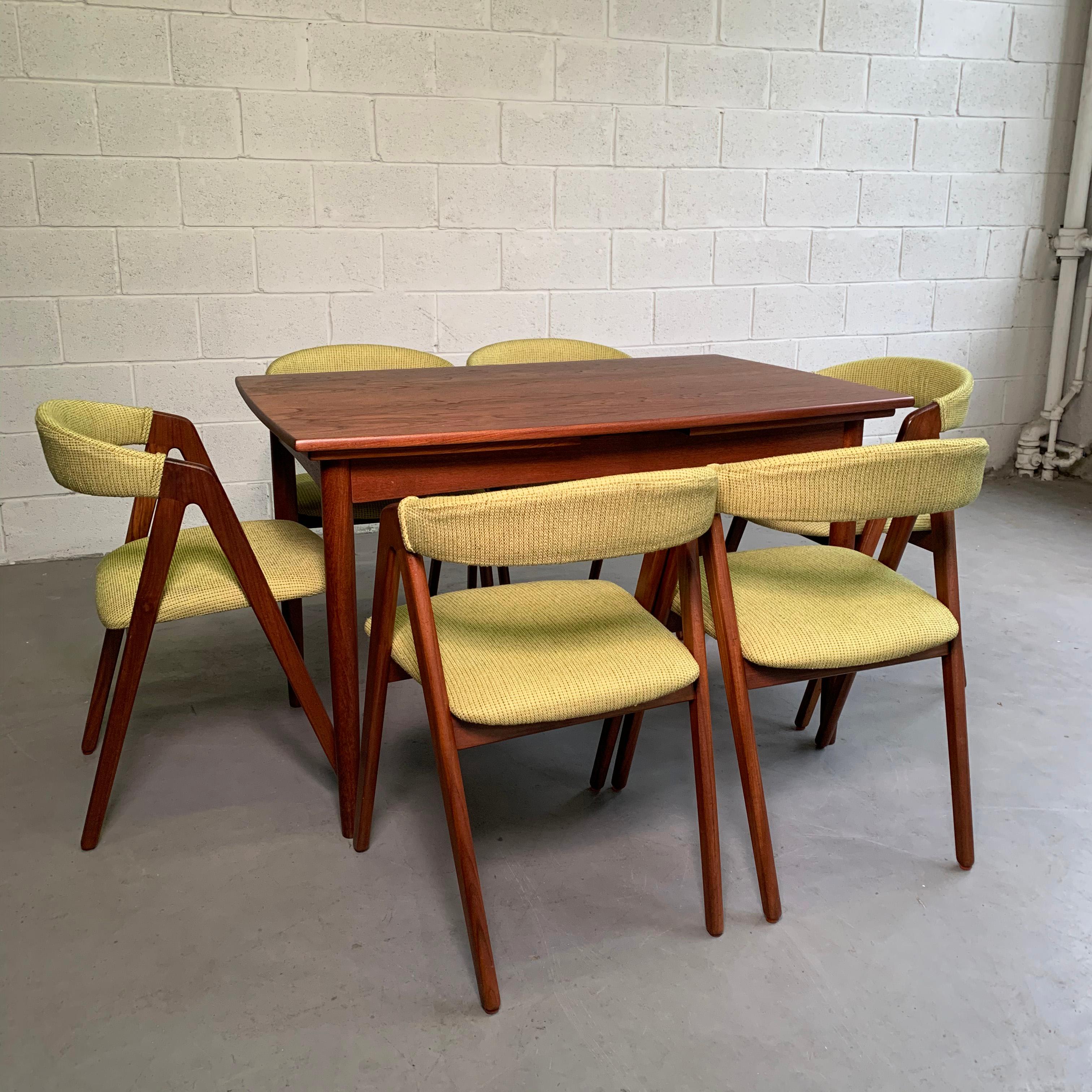 Scandinavian Modern Danish Modern Teak Compass Dining Chairs by Kai Kristiansen