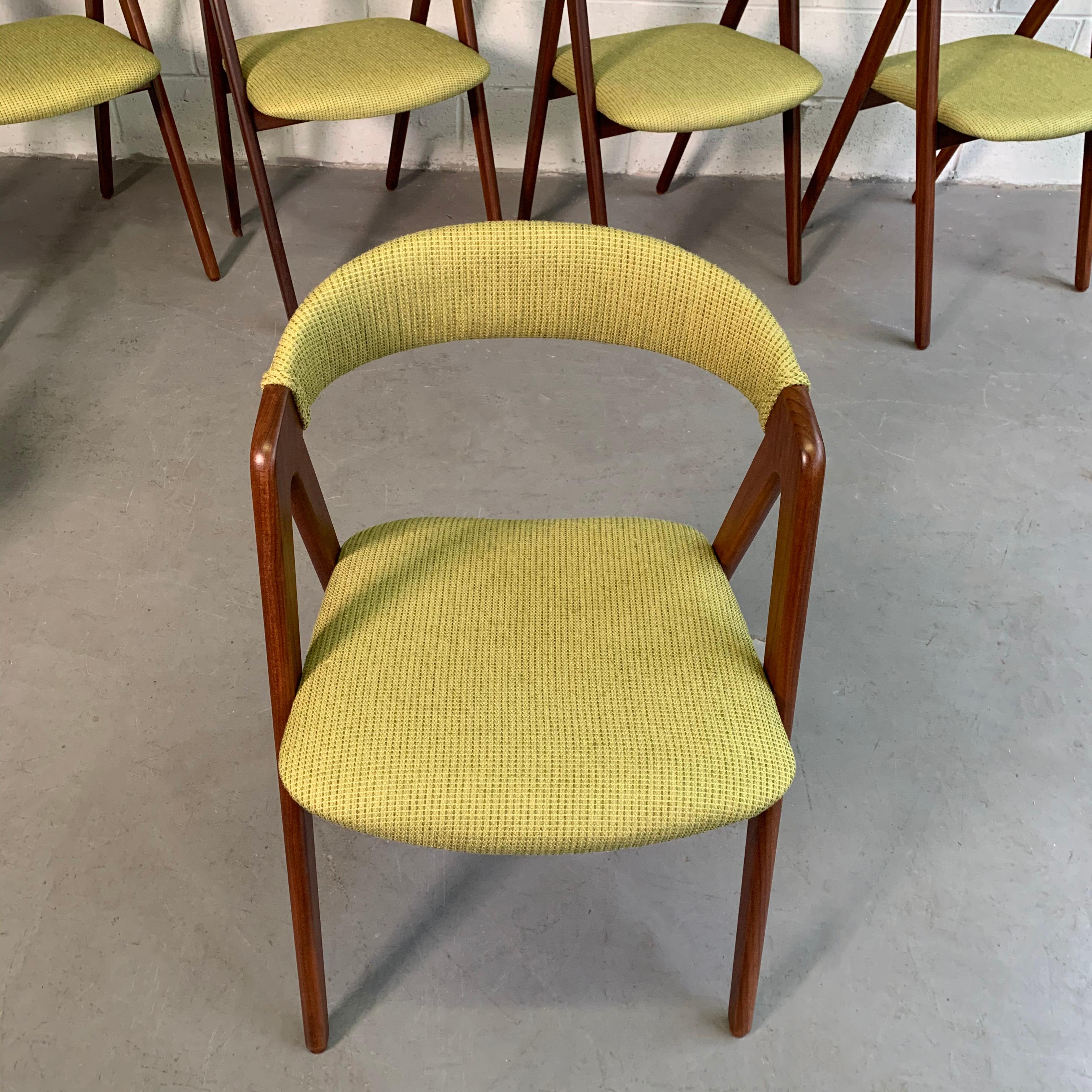 20th Century Danish Modern Teak Compass Dining Chairs by Kai Kristiansen