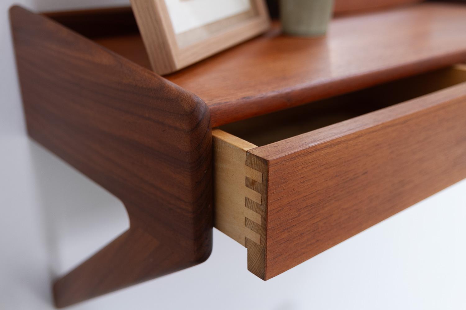 Danish Modern Teak Console by Sigfred Omann for Ølholm, 1960s. 7