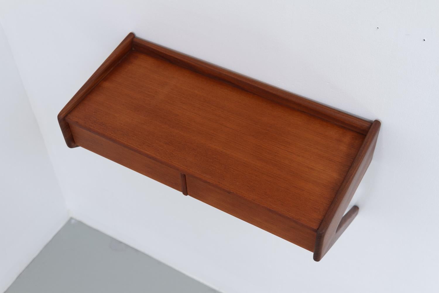 Danish Modern Teak Console by Sigfred Omann for Ølholm, 1960s. 10