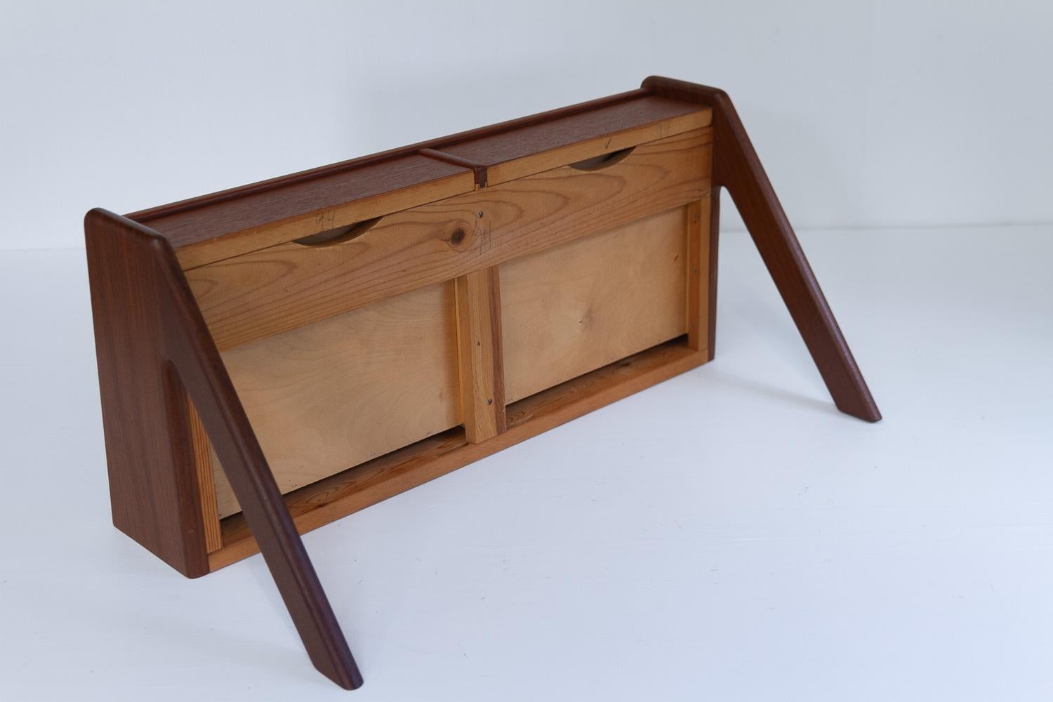 Danish Modern Teak Console by Sigfred Omann for Ølholm, 1960s. 12