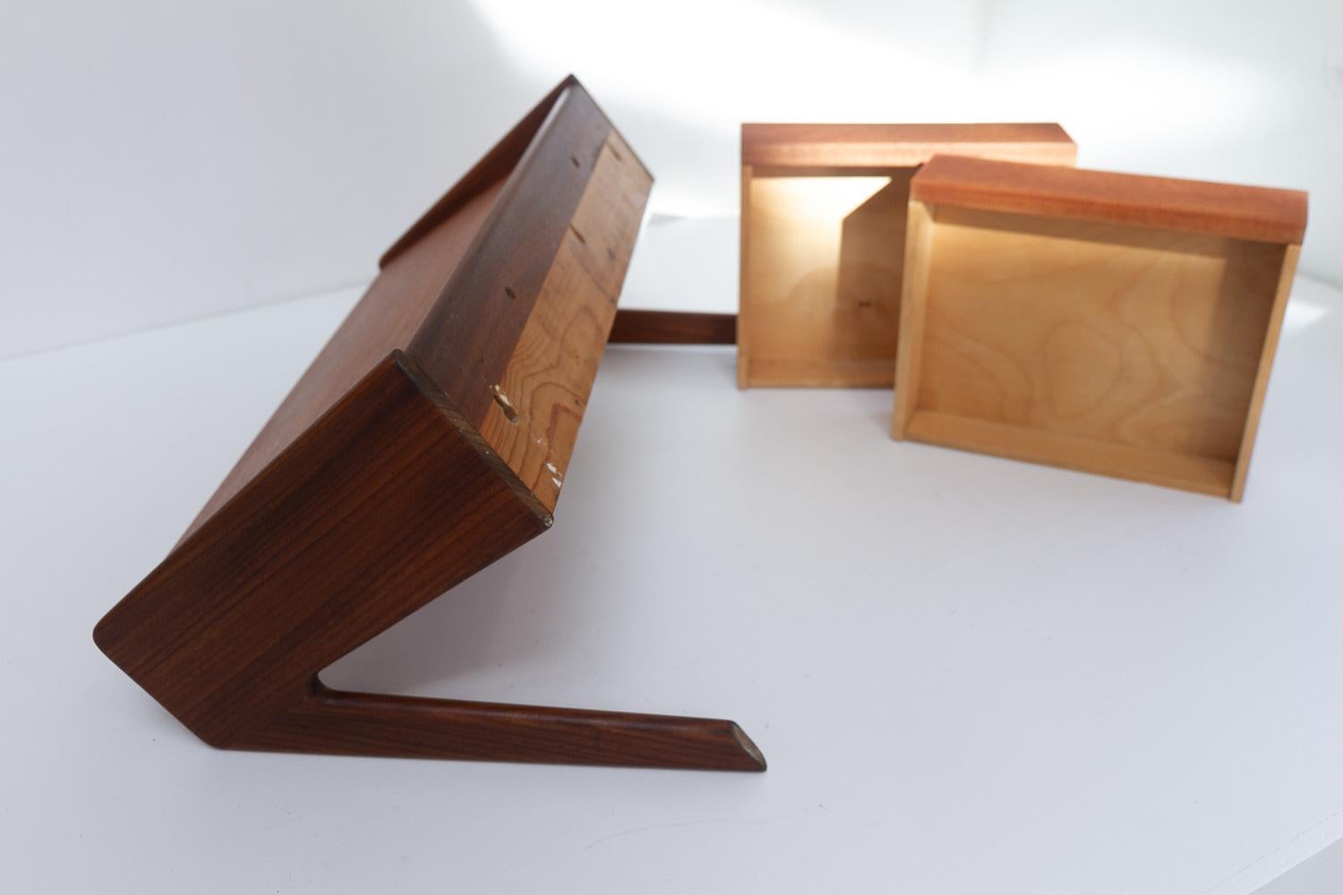 Danish Modern Teak Console by Sigfred Omann for Ølholm, 1960s. 13