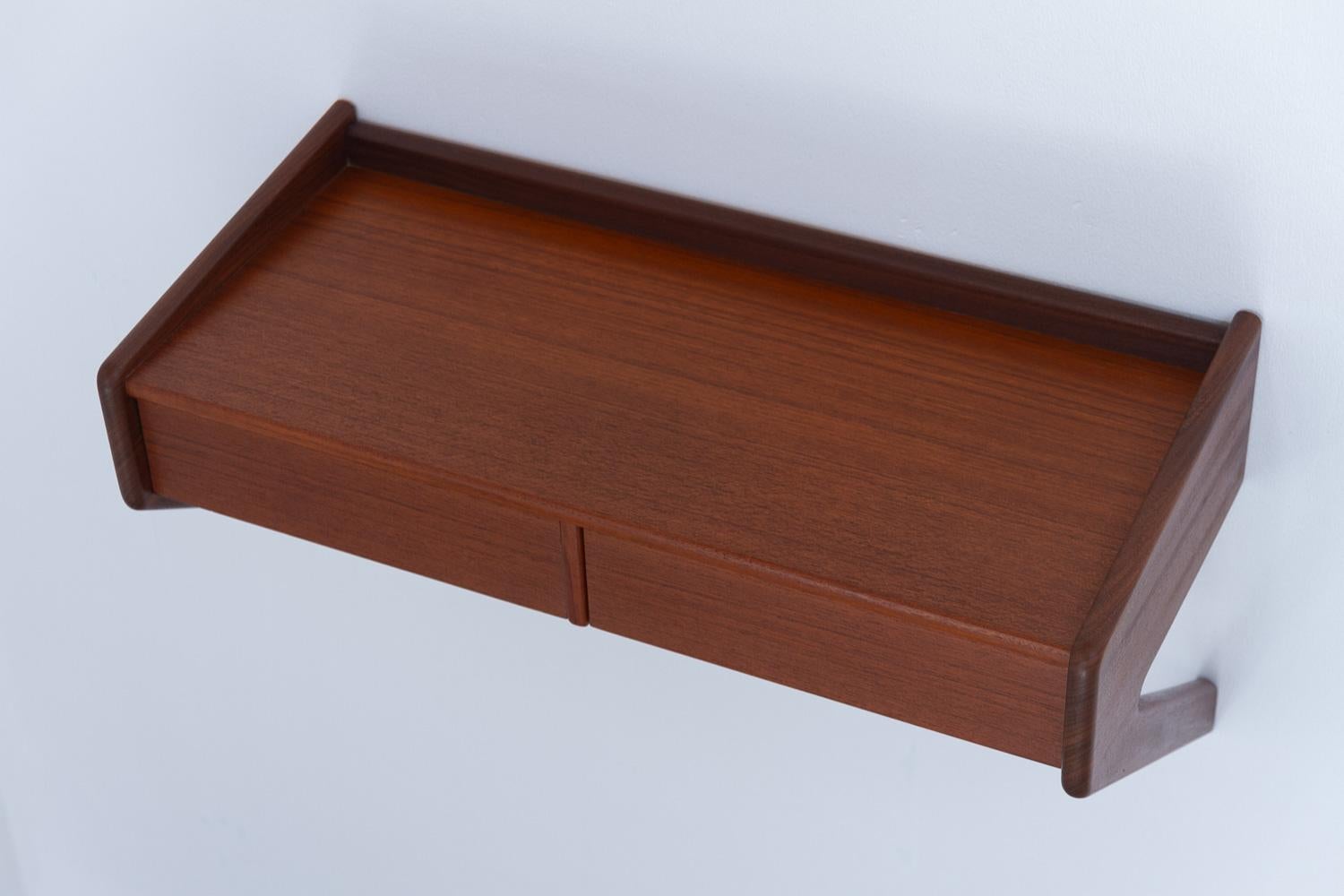 Danish Modern Teak Console by Sigfred Omann for Ølholm, 1960s. 4