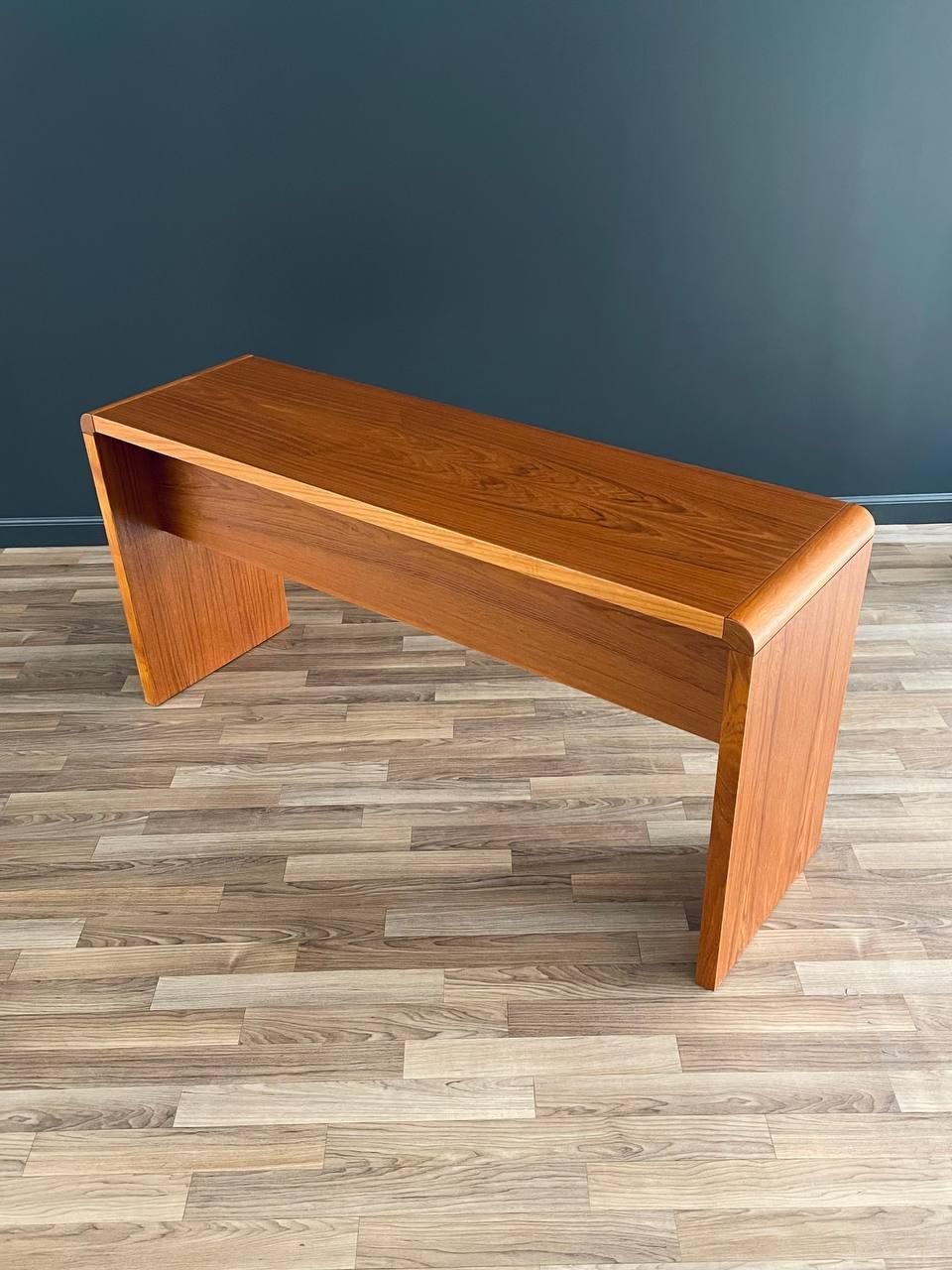 Danish Modern Teak Console Table or Credenza 1