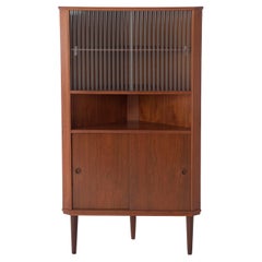 Danish Modern Teak Corner Cabinet