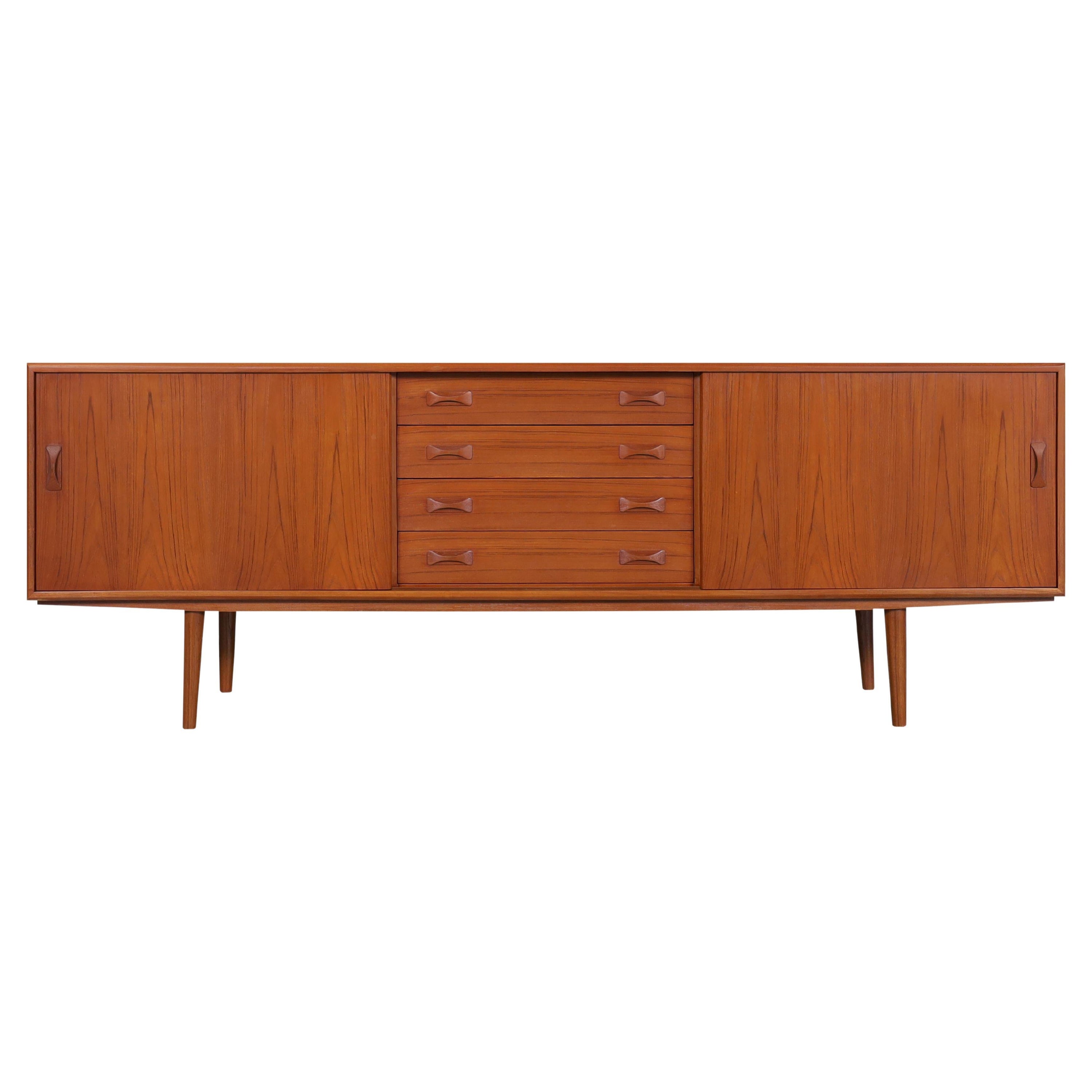 Danish Modern Teak Credenza by Clausen and Son