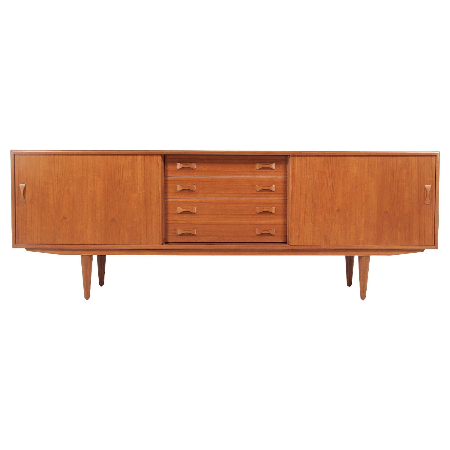 Danish Modern Teak Credenza by Clausen & Søn